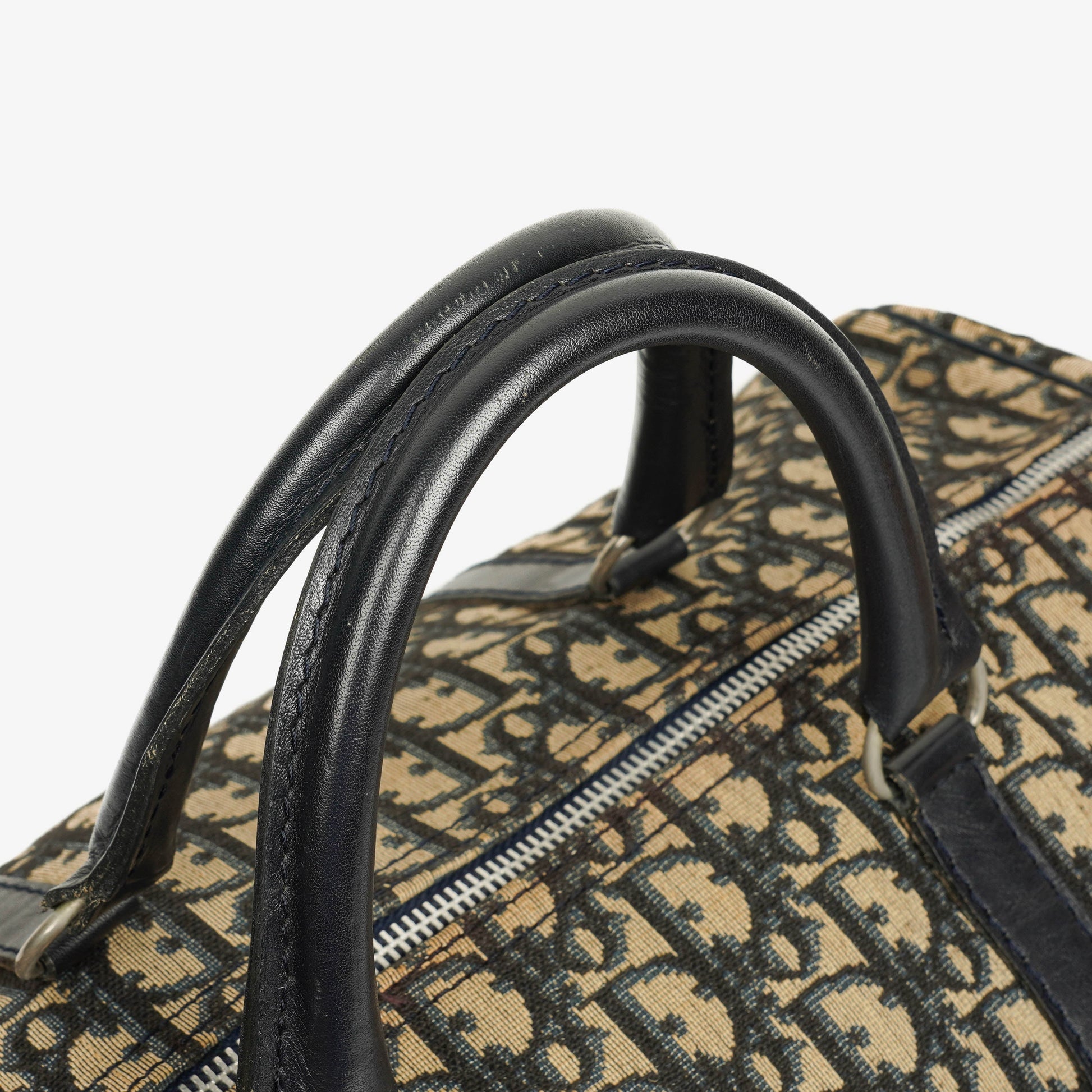 Christian Dior Trotter 40 Vintage Boston Tasche in Beige/Navy