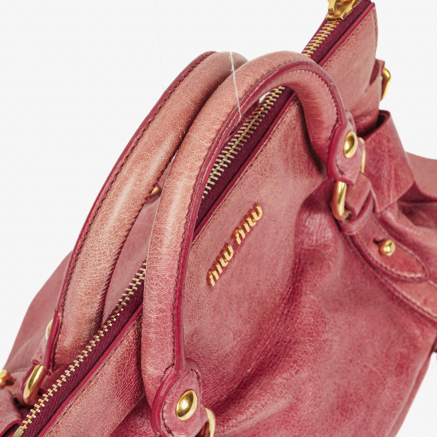 Miu Miu Vitello Bow Satchel Bag