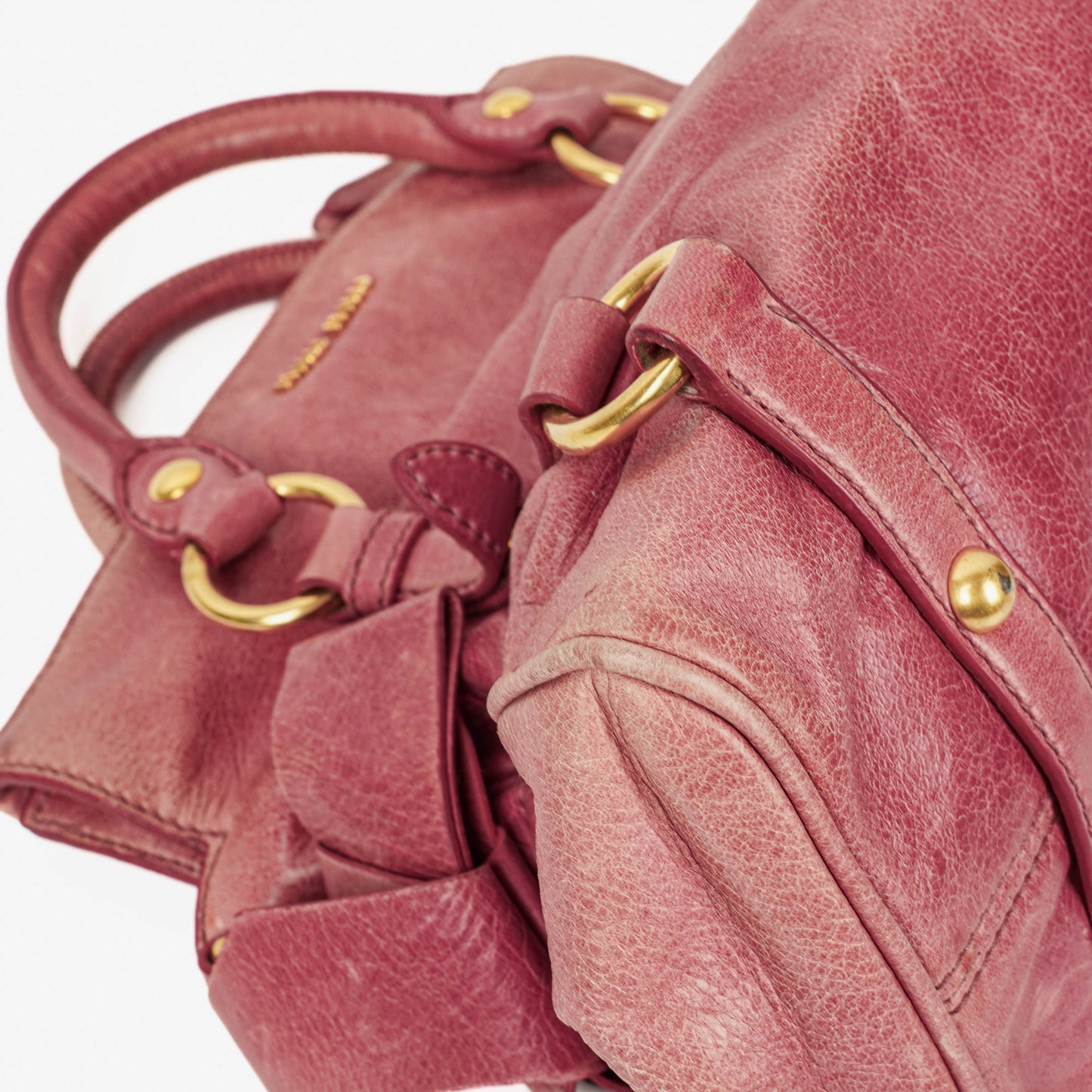 Miu Miu Vitello Bow Satchel Bag