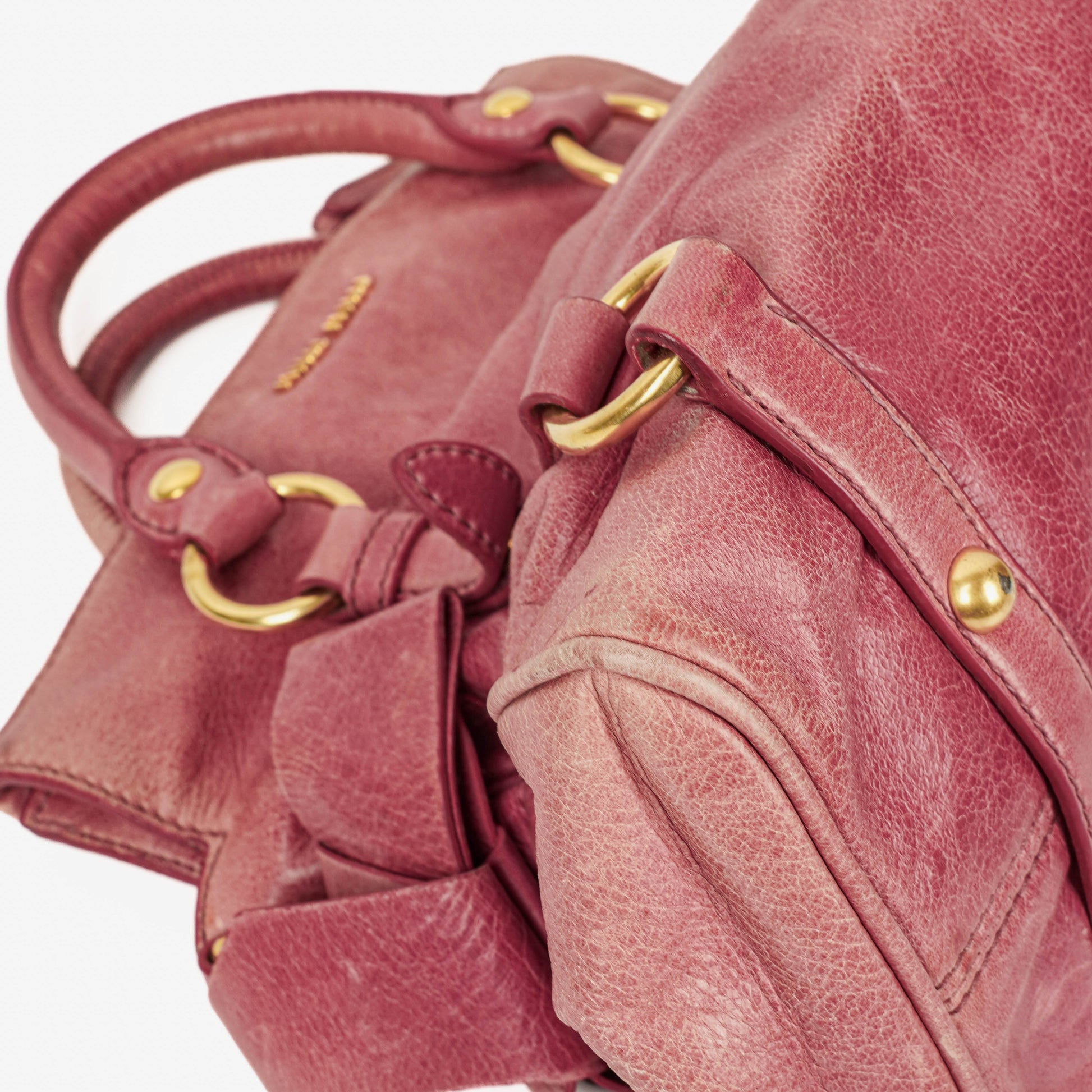Miu Miu Vitello Bow Satchel Bag