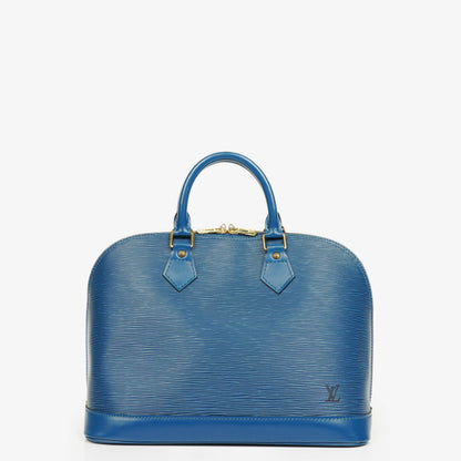 Louis Vuitton Alma PM Handtasche aus blauem Epi Leder