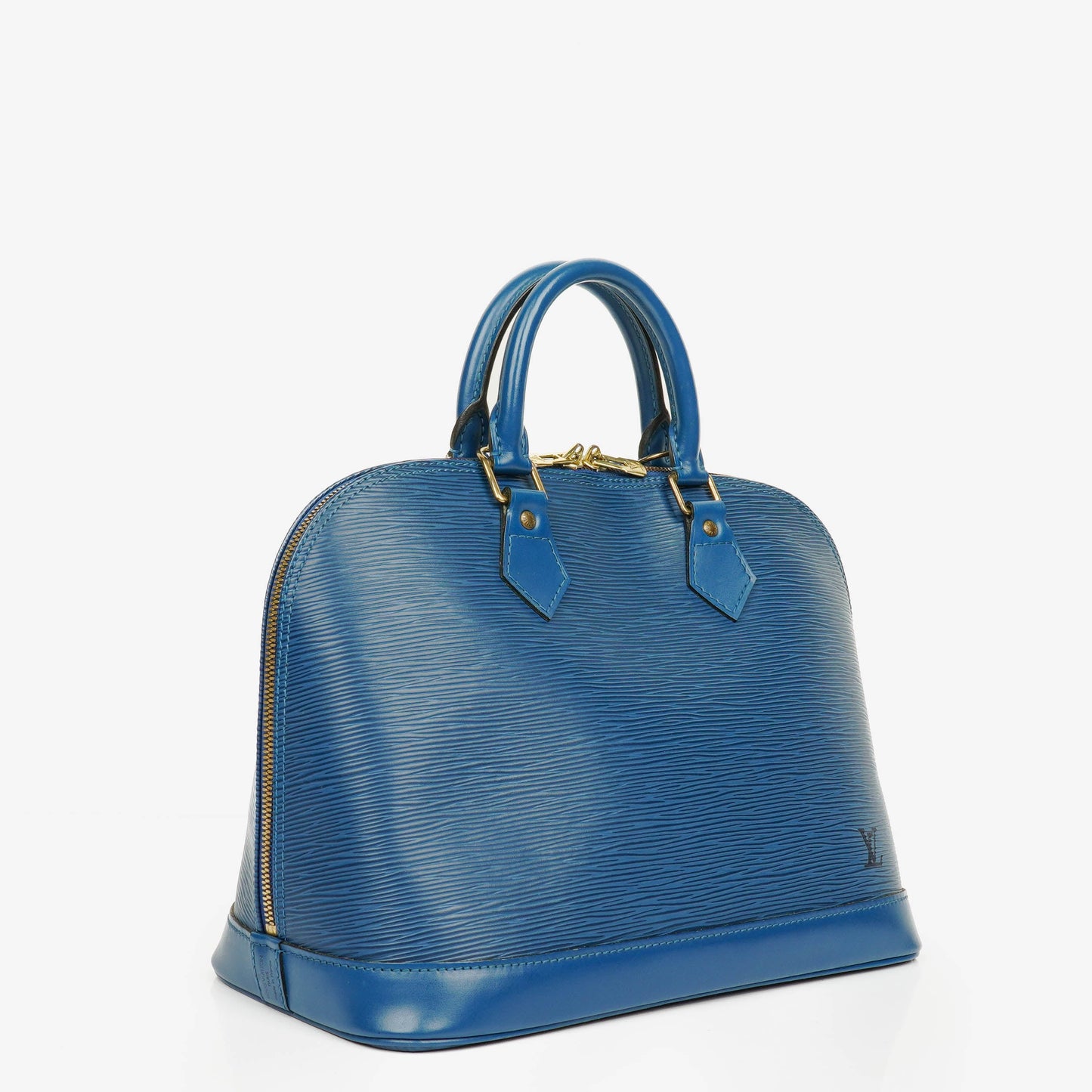 Louis Vuitton Alma PM Handtasche aus blauem Epi Leder