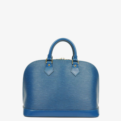 Louis Vuitton Alma PM Handtasche aus blauem Epi Leder