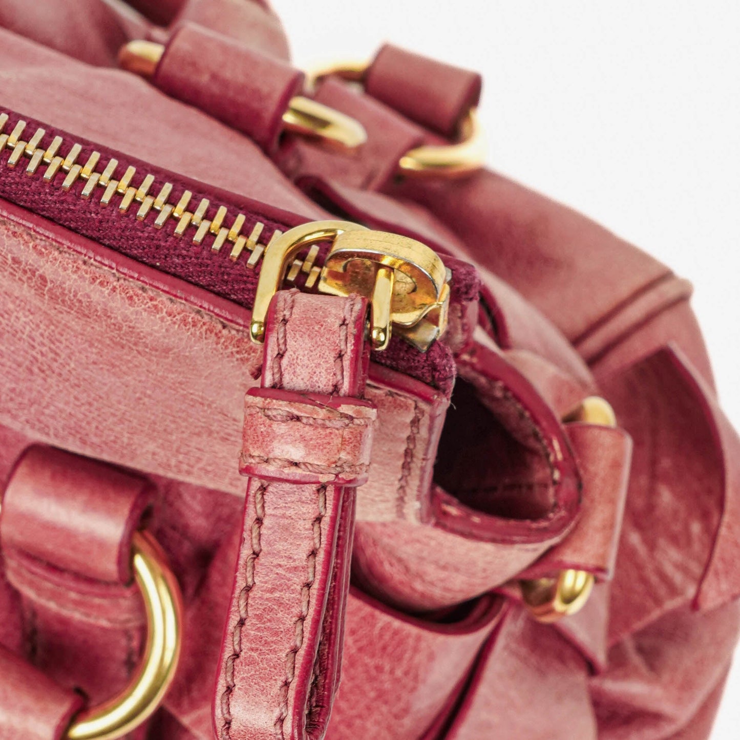Miu Miu Vitello Bow Satchel Bag