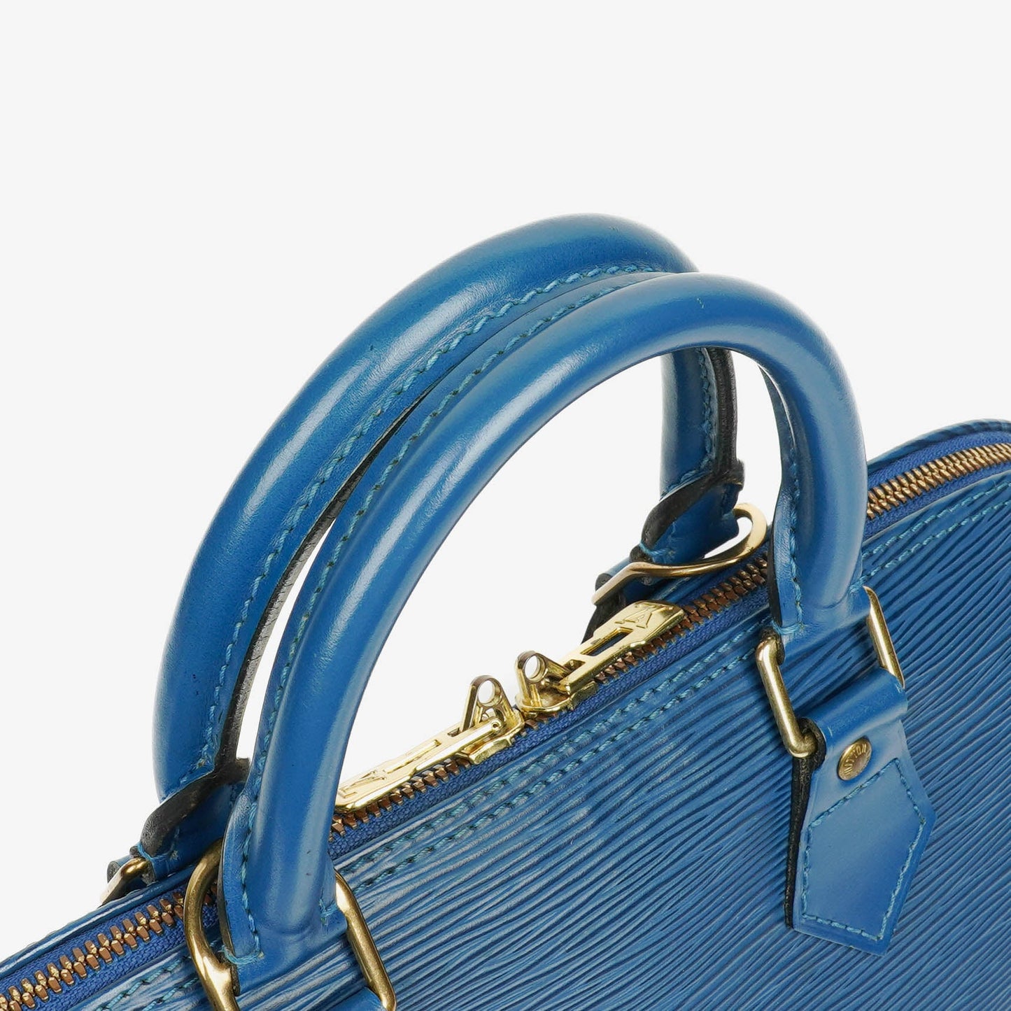 Louis Vuitton Alma PM Handtasche aus blauem Epi Leder