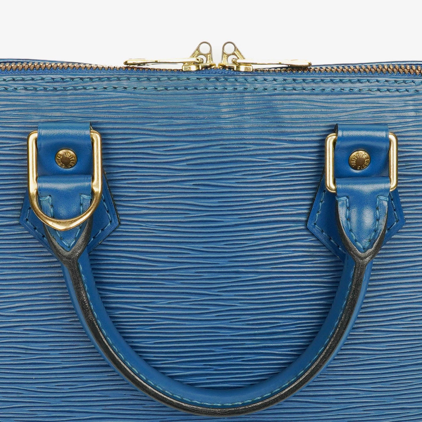 Louis Vuitton Alma PM Handtasche aus blauem Epi Leder