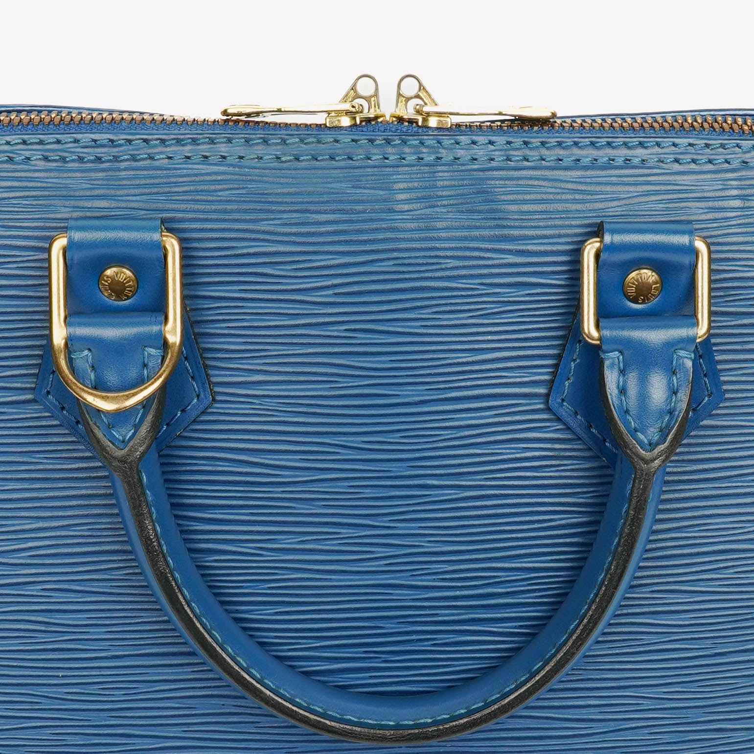 Louis Vuitton Alma PM Handtasche aus blauem Epi Leder