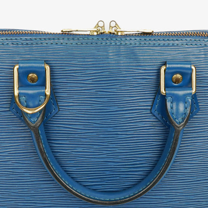Louis Vuitton Alma PM Handtasche aus blauem Epi Leder
