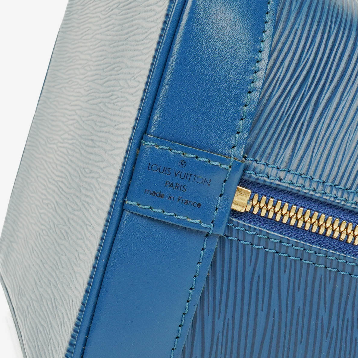 Louis Vuitton Alma PM Handtasche aus blauem Epi Leder