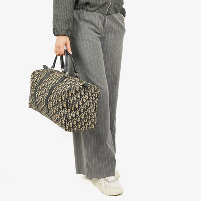 Christian Dior Trotter 40 Vintage Boston Tasche in Beige/Navy
