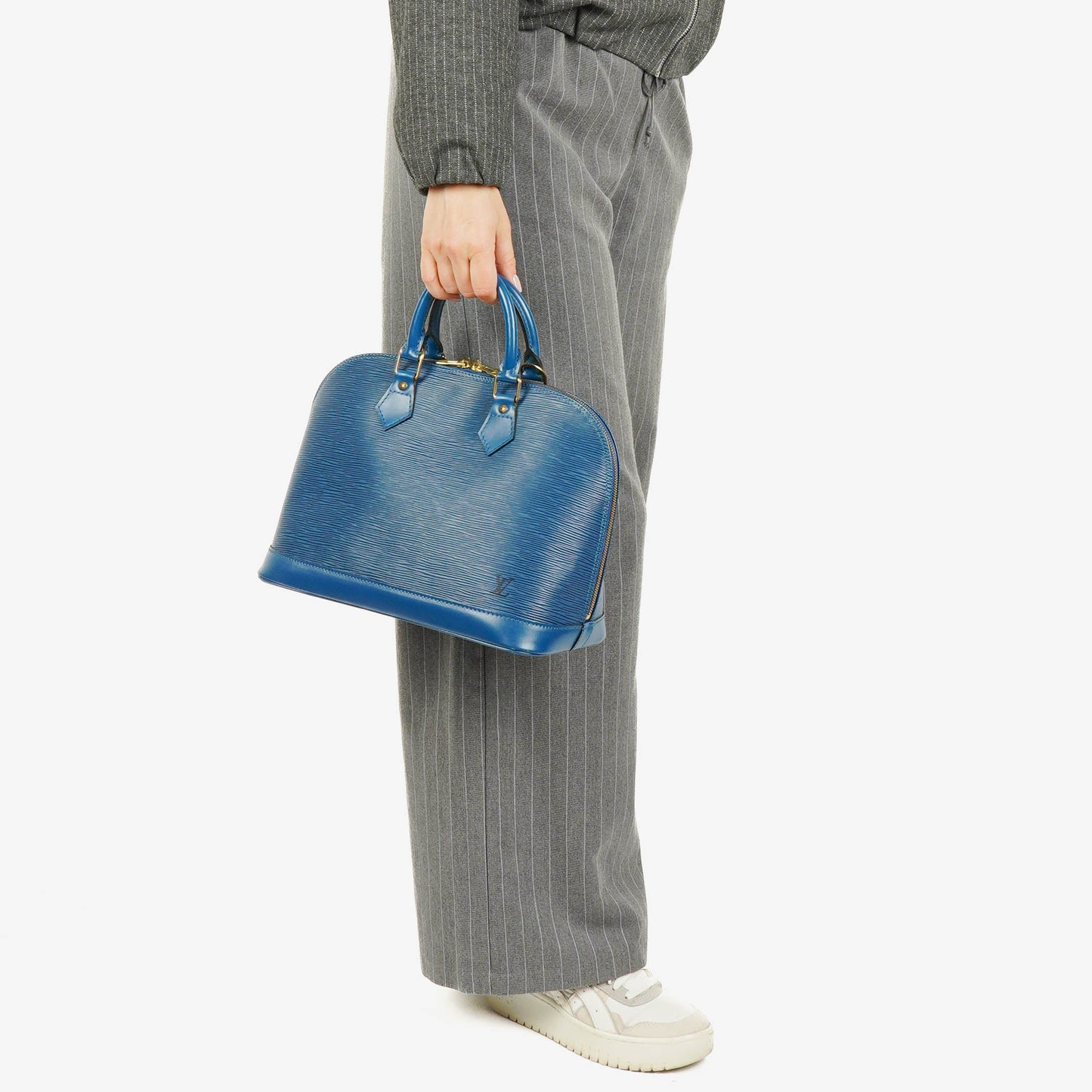 Louis Vuitton Alma PM Handtasche aus blauem Epi Leder