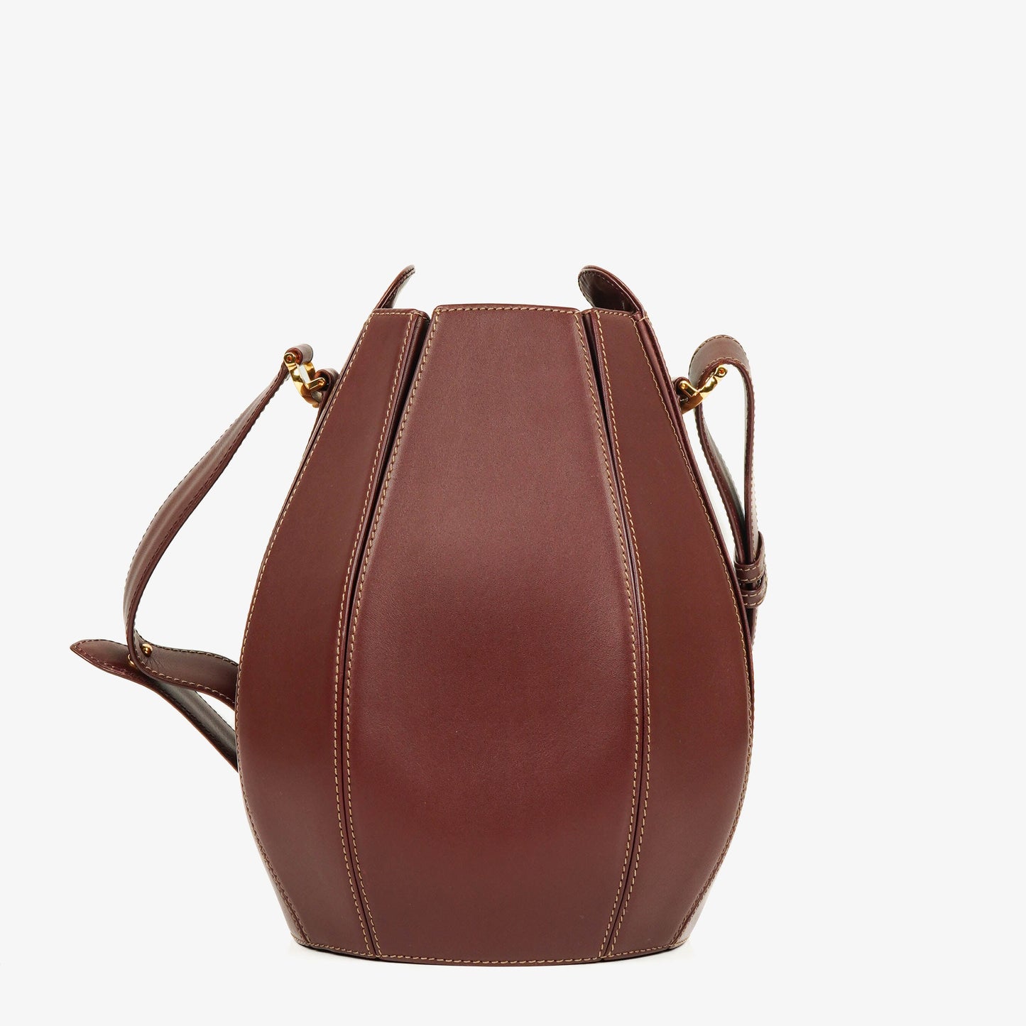 Cartier Must de Cartier Tasche aus burgunderrotem Leder