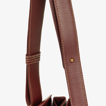 Cartier Must de Cartier Tasche aus burgunderrotem Leder