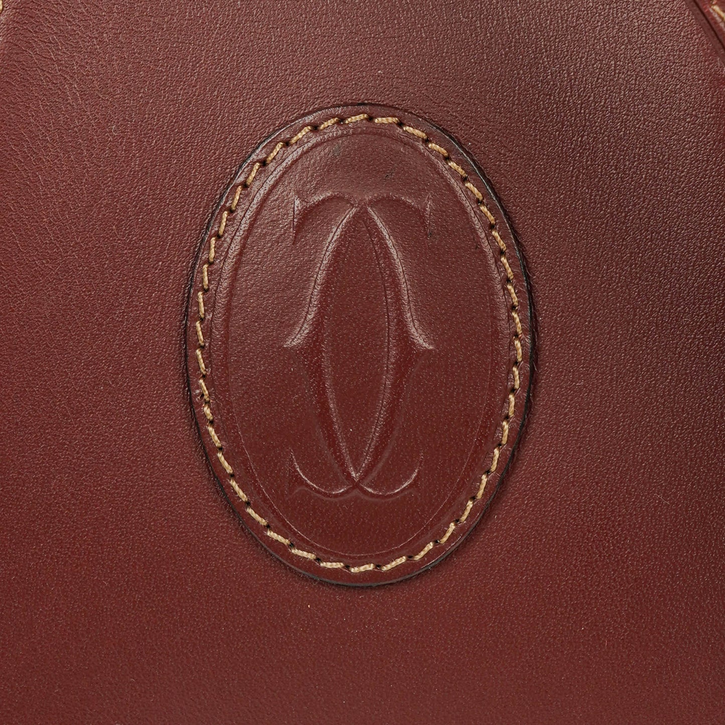 Cartier Must de Cartier Tasche aus burgunderrotem Leder