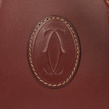 Cartier Must de Cartier Tasche aus burgunderrotem Leder