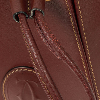 Cartier Must de Cartier Tasche aus burgunderrotem Leder