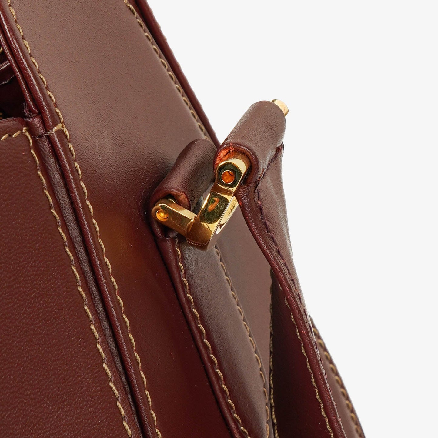 Cartier Must de Cartier Tasche aus burgunderrotem Leder