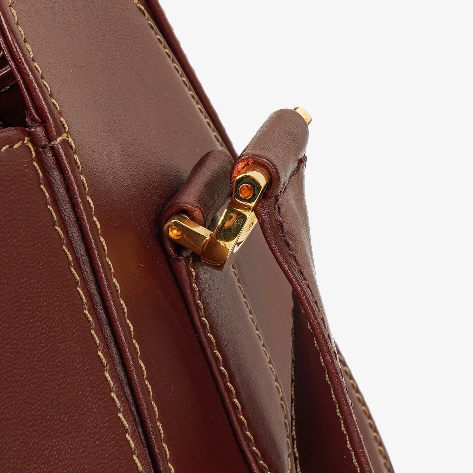 Cartier Must de Cartier Tasche aus burgunderrotem Leder