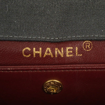 Chanel Medium Classic Vintage Single Flap Tasche aus gestepptem Lammleder und Jersey mit 24K vergoldeter Hardware