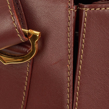Cartier Must de Cartier Tasche aus burgunderrotem Leder