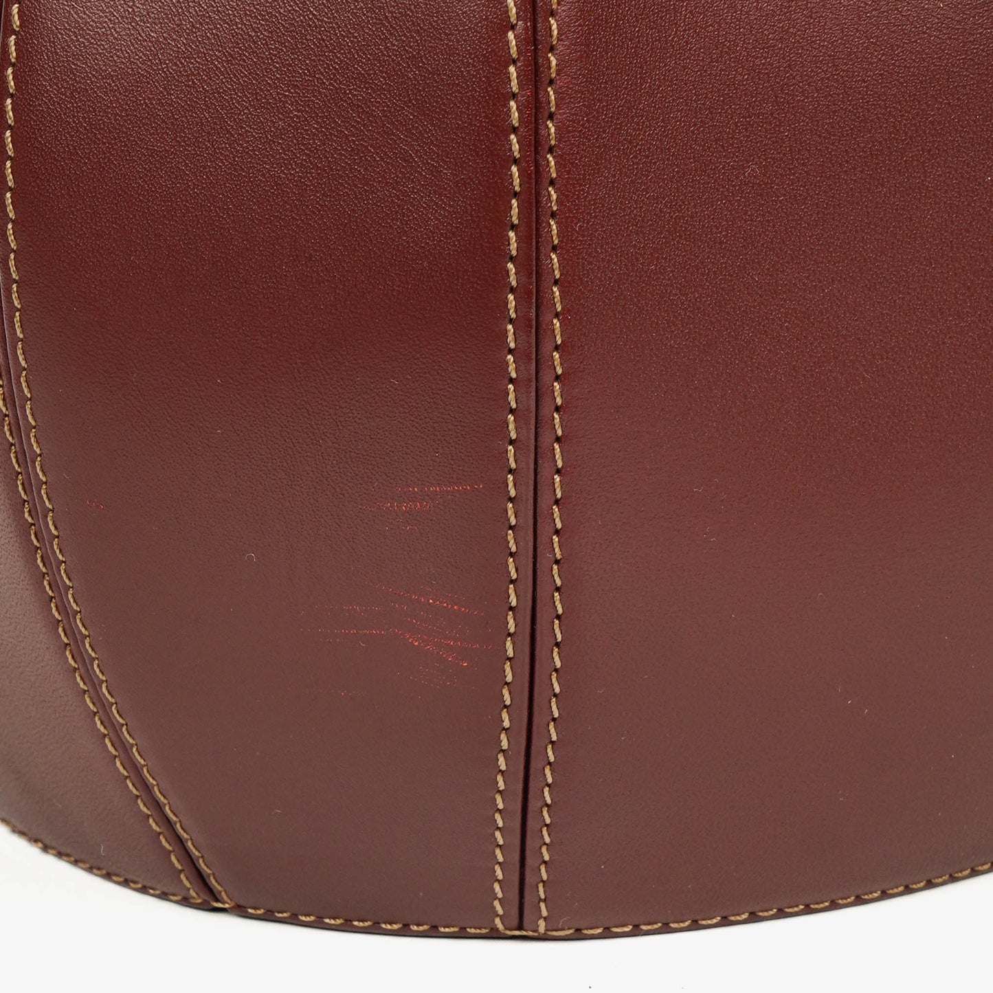 Cartier Must de Cartier Tasche aus burgunderrotem Leder