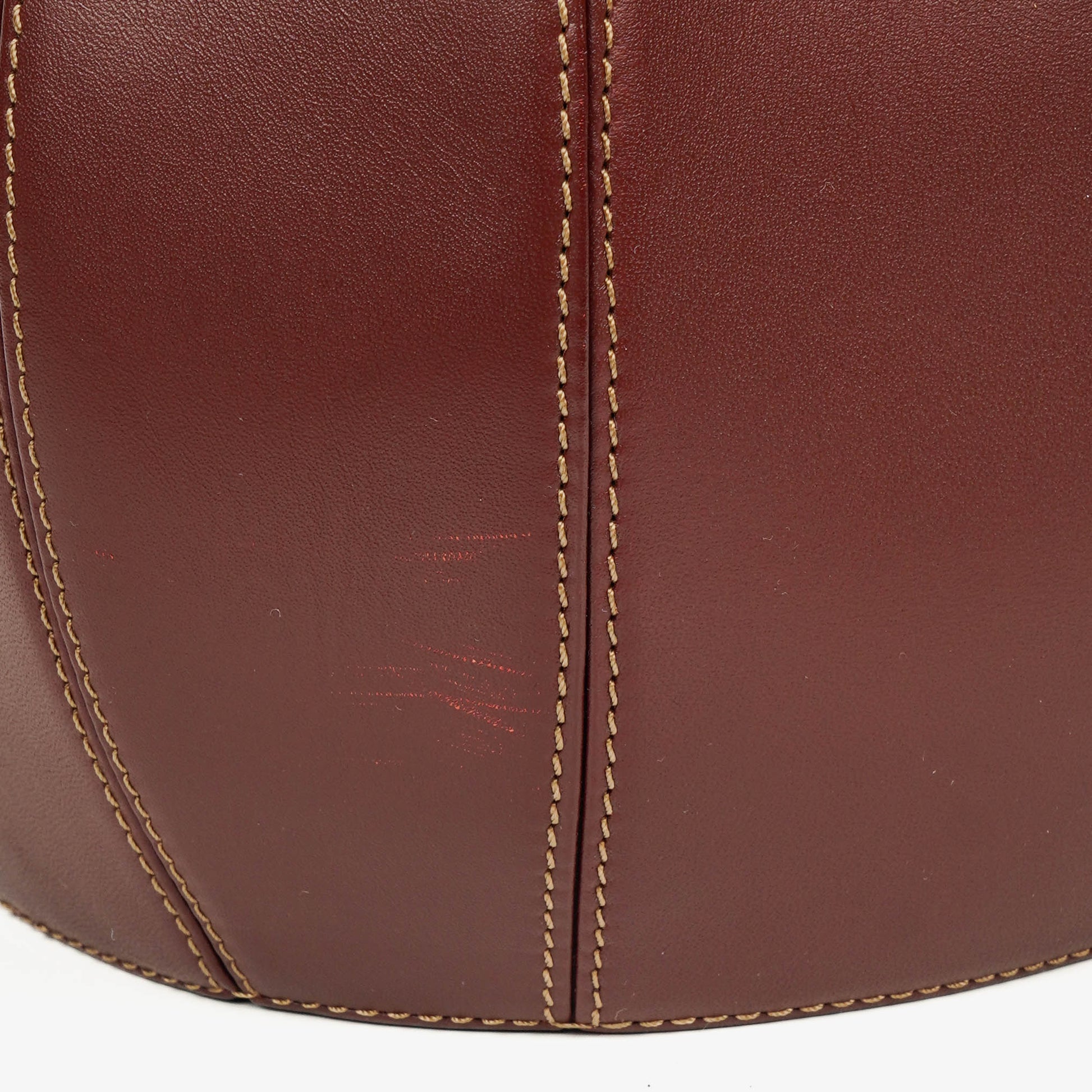 Cartier Must de Cartier Tasche aus burgunderrotem Leder