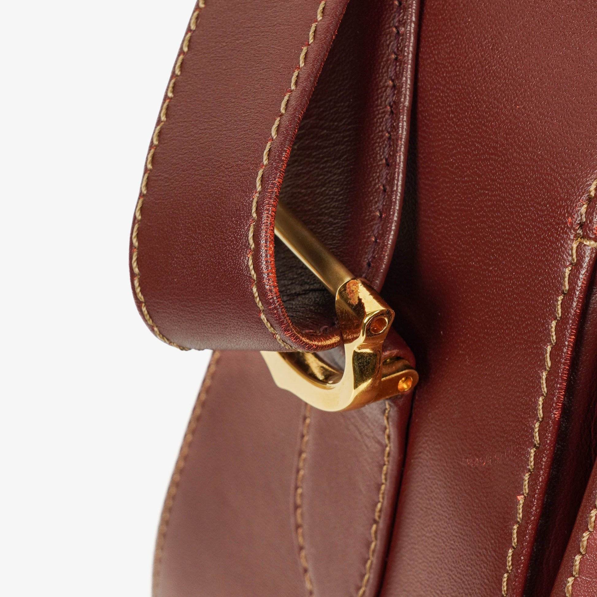 Cartier Must de Cartier Tasche aus burgunderrotem Leder