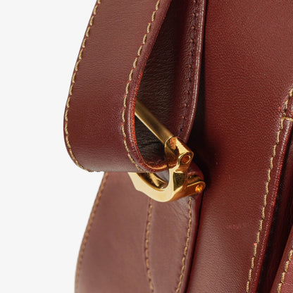 Cartier Must de Cartier Tasche aus burgunderrotem Leder