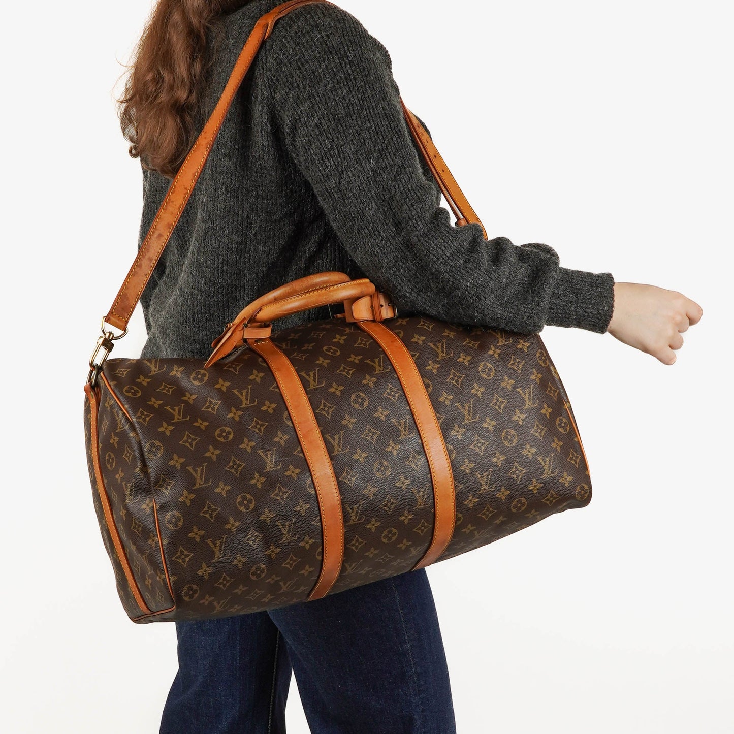 Louis Vuitton Keepall 50 Reisetasche aus Monogram Canvas