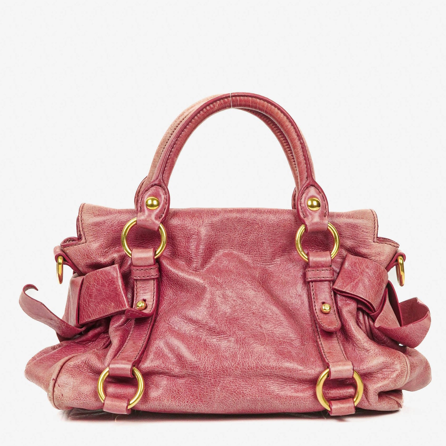 Miu Miu Vitello Bow Satchel Bag