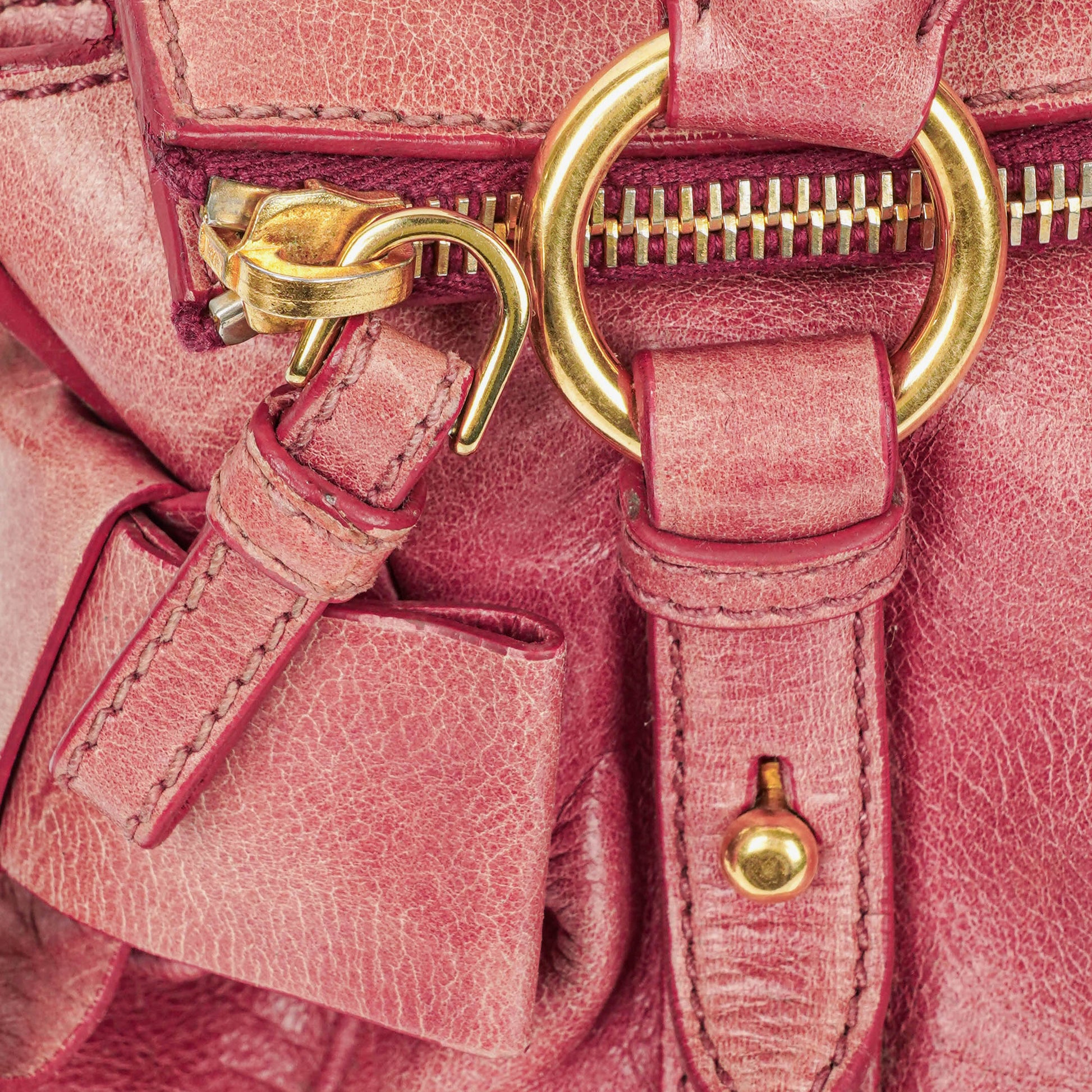 Miu Miu Vitello Bow Satchel Bag