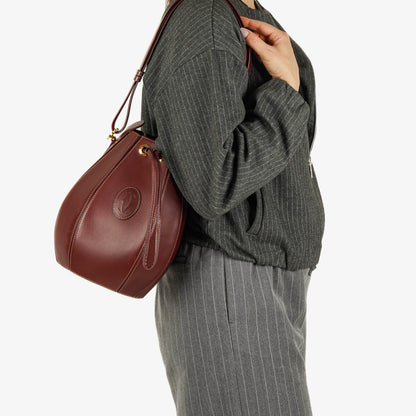 Cartier Must de Cartier Tasche aus burgunderrotem Leder