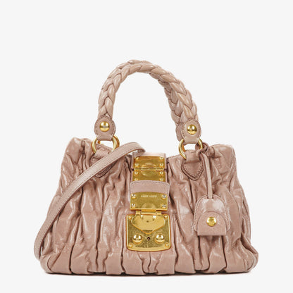 Miu Miu Matelasse Leder-Tote-Bag