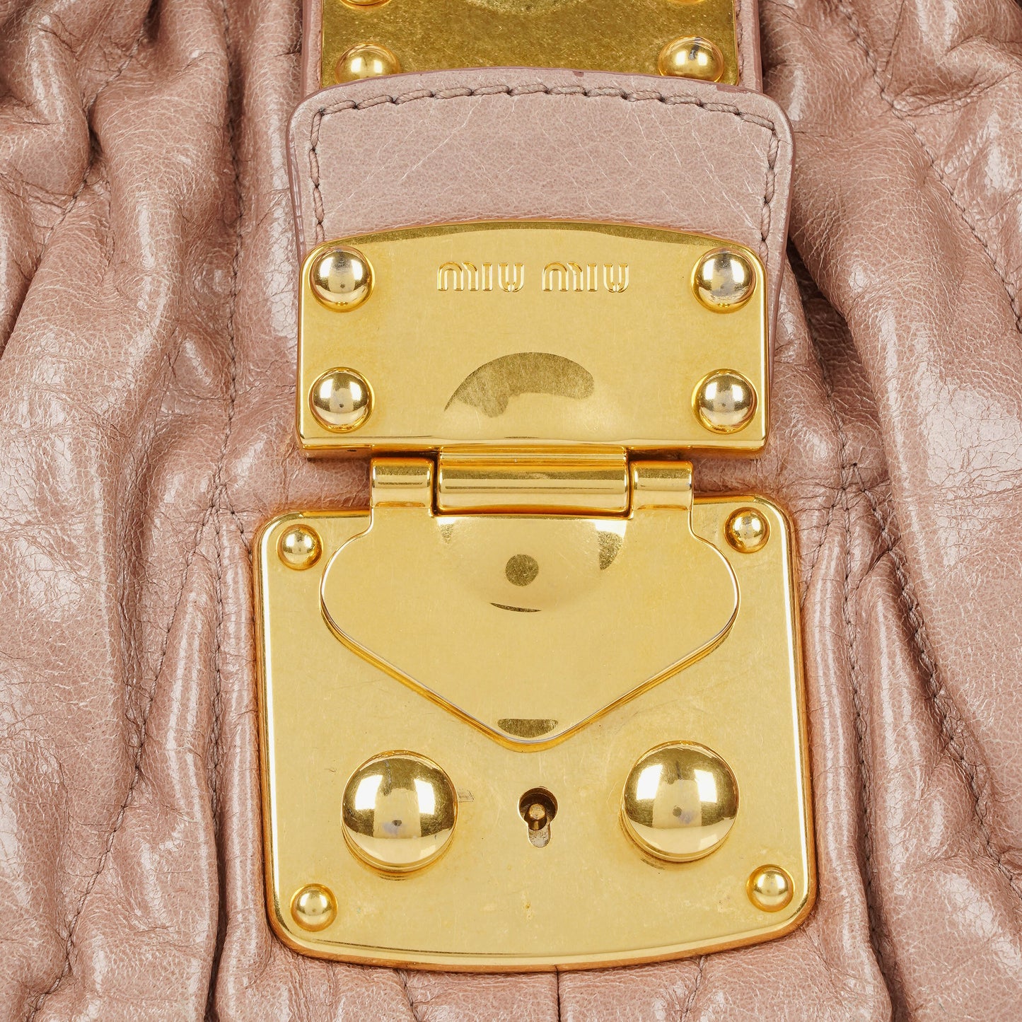 Miu Miu Matelasse Leder-Tote-Bag