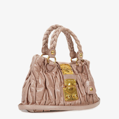 Miu Miu Matelasse Leder-Tote-Bag