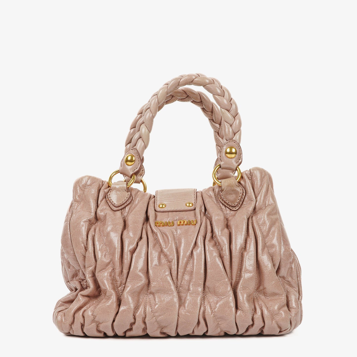 Miu Miu Matelasse Leder-Tote-Bag