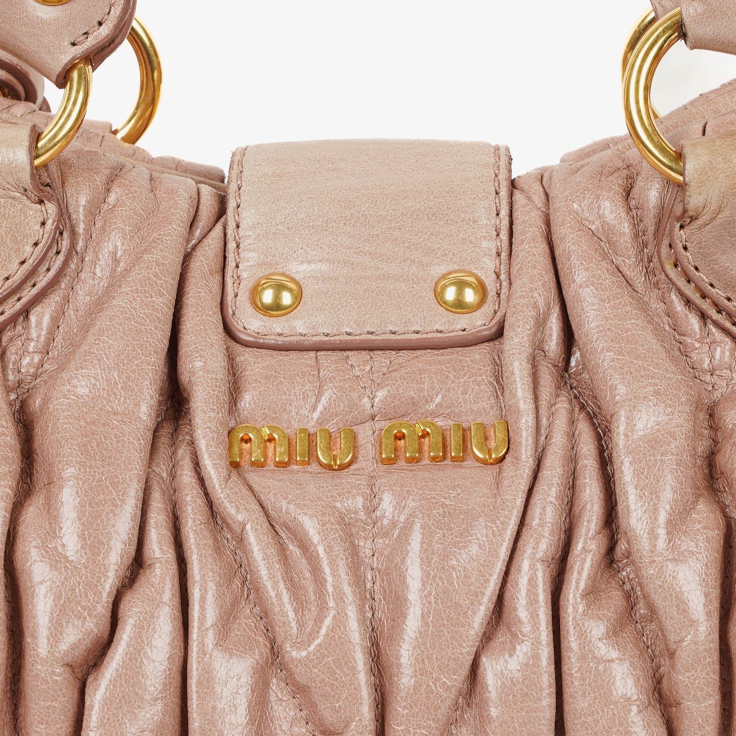 Miu Miu Matelasse Leder-Tote-Bag