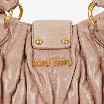 Miu Miu Matelasse Leder-Tote-Bag