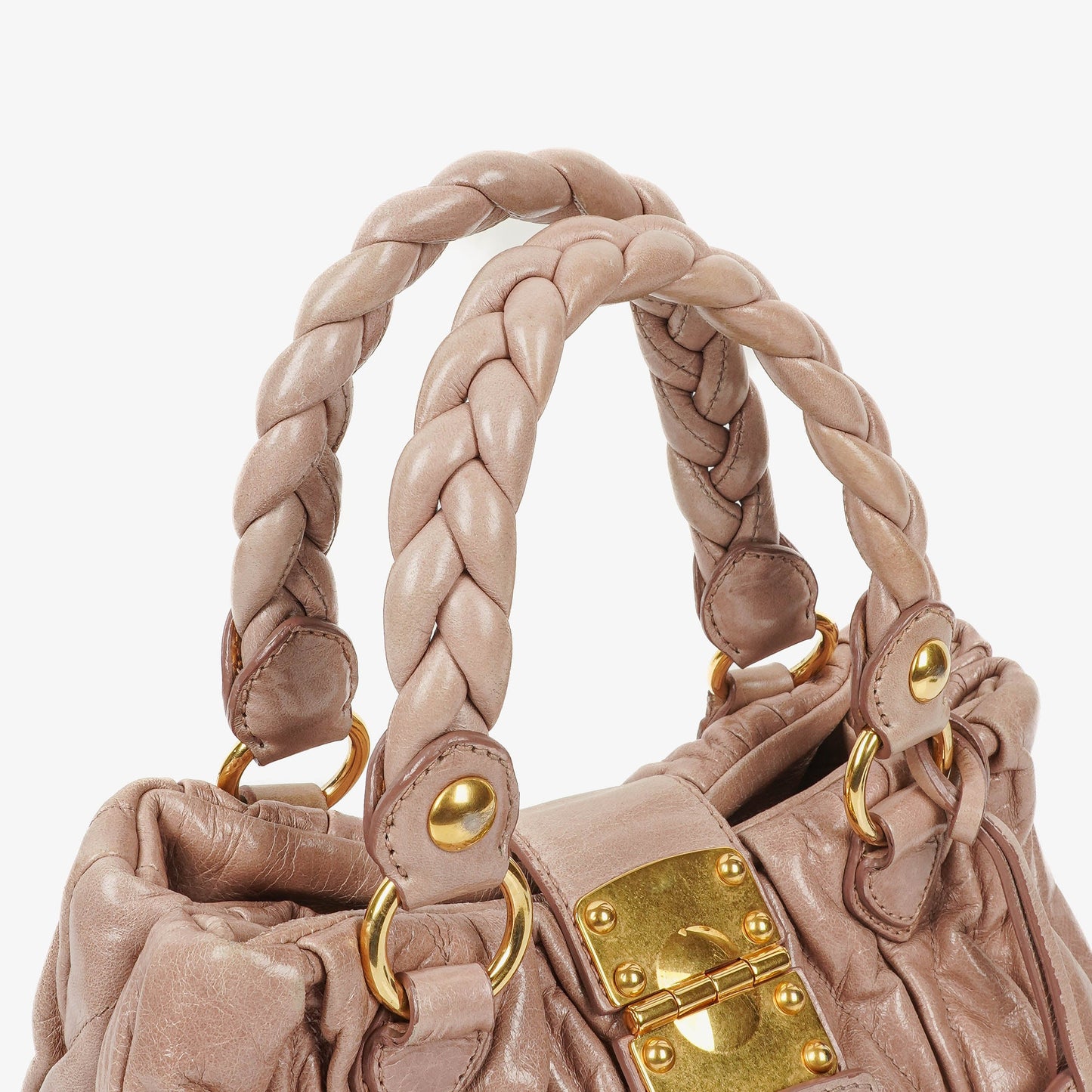Miu Miu Matelasse Leder-Tote-Bag