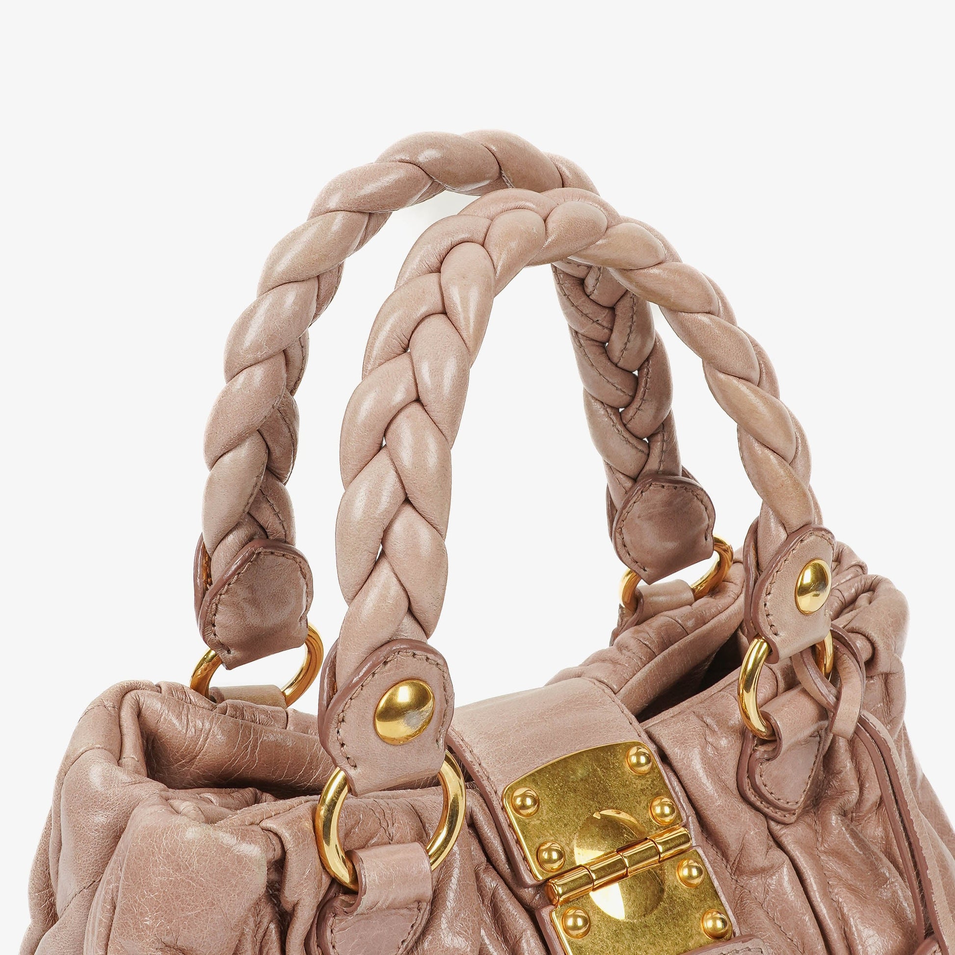 Miu Miu Matelasse Leder-Tote-Bag