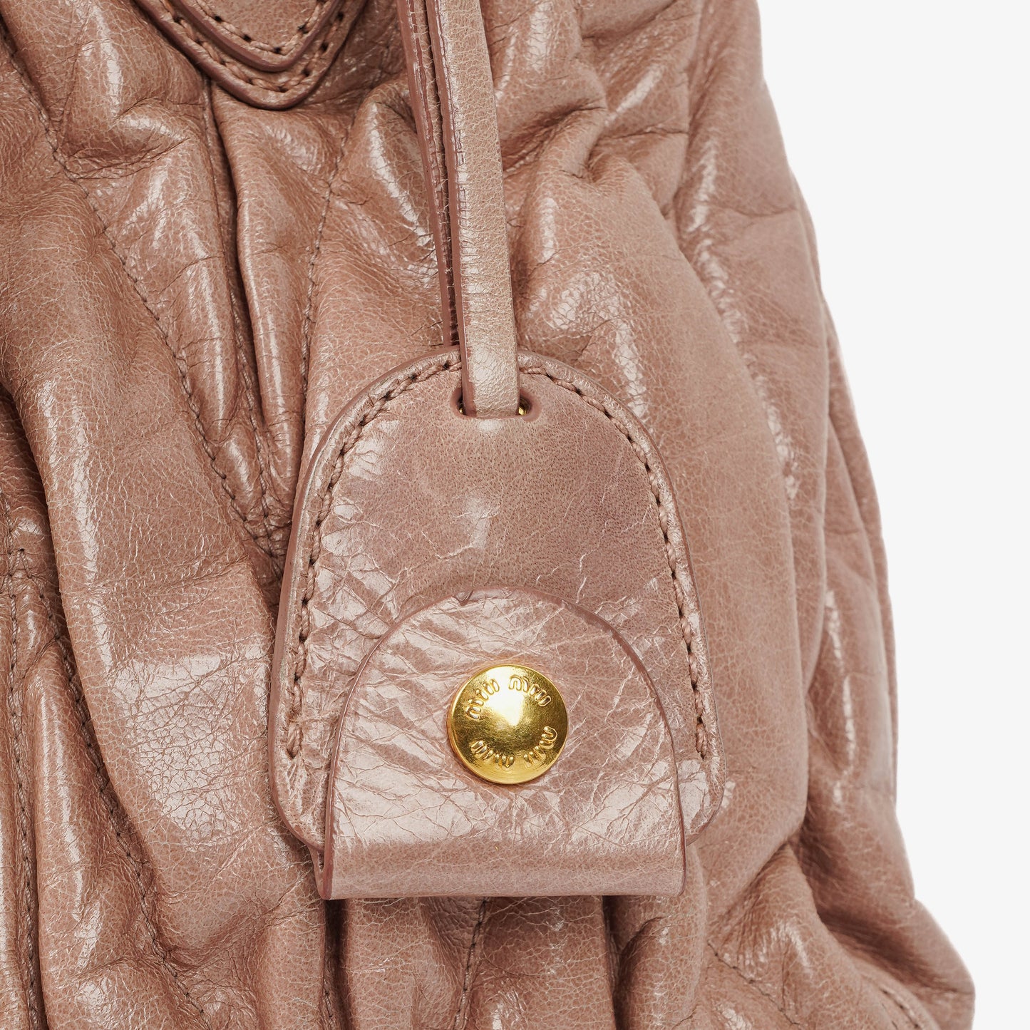 Miu Miu Matelasse Leder-Tote-Bag