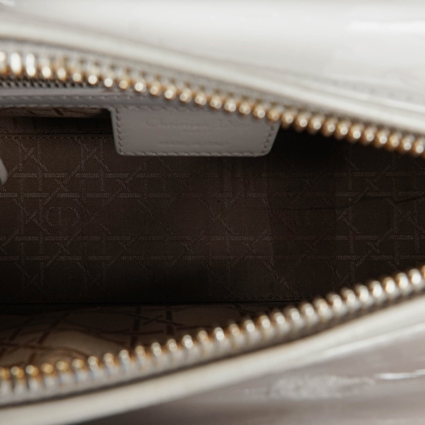 Dior Lady Dior Vintage Medium Handtasche aus Lack-Kalbsleder