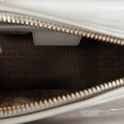 Dior Lady Dior Vintage Medium Handtasche aus Lack-Kalbsleder