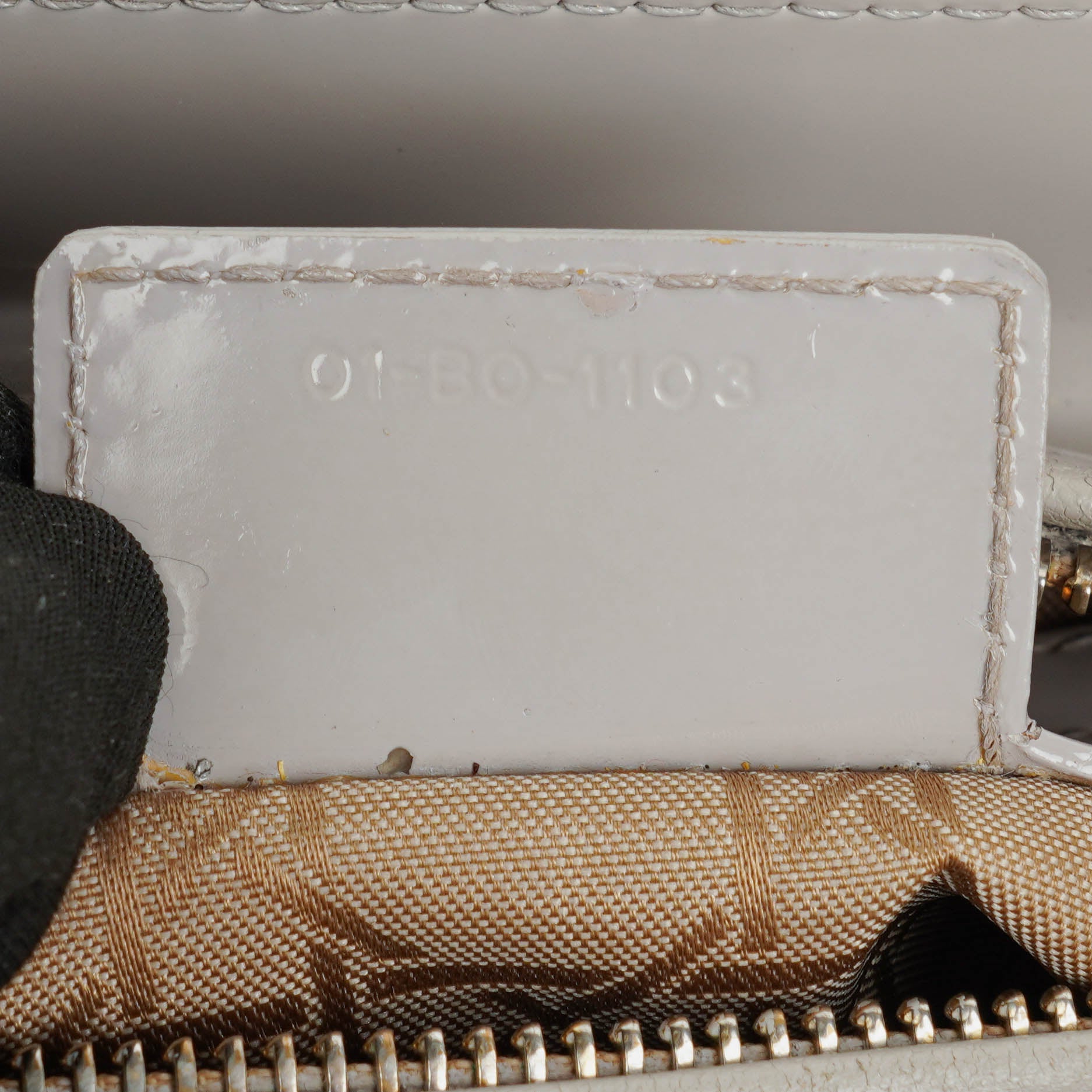 Dior Lady Dior Vintage Medium Handtasche aus Lack-Kalbsleder