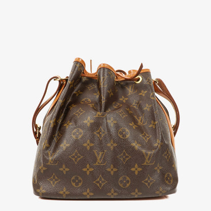 Louis Vuitton Petit Noe Monogram Canvas Schultertasche