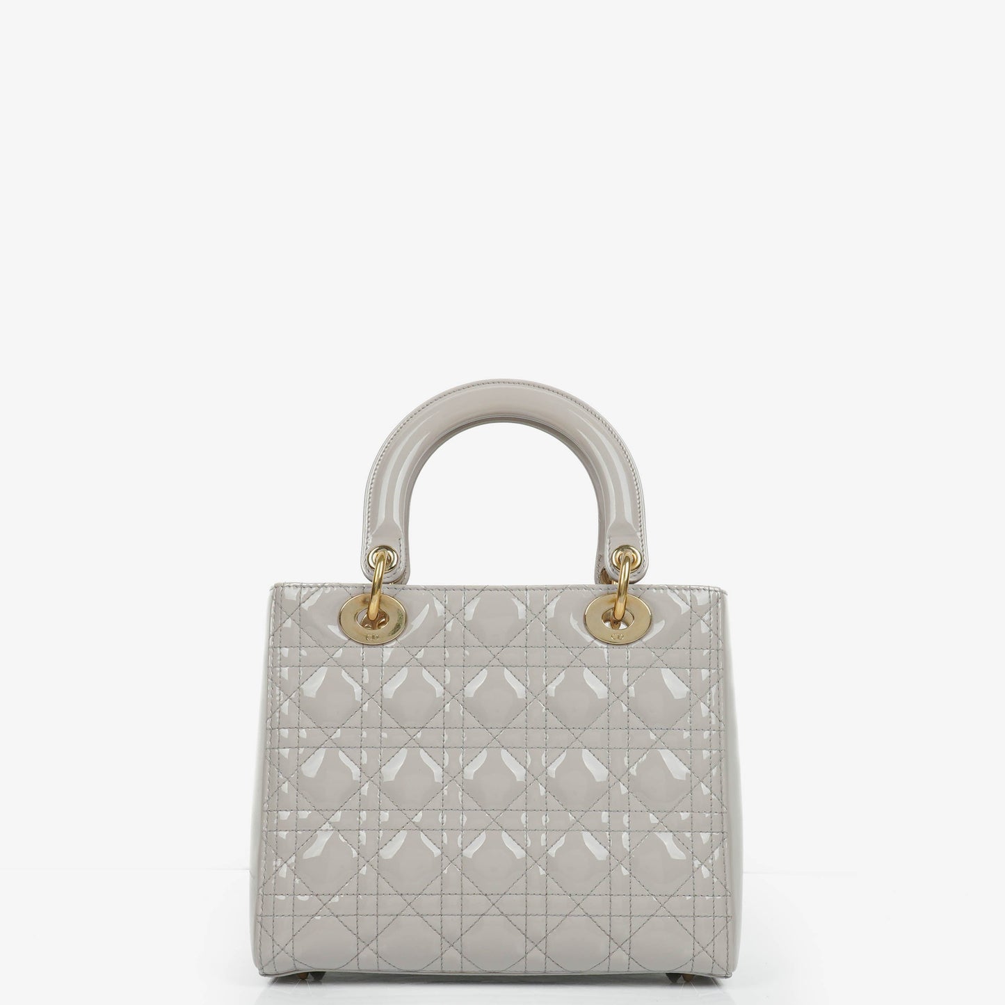 Dior Lady Dior Vintage Medium Handtasche aus Lack-Kalbsleder