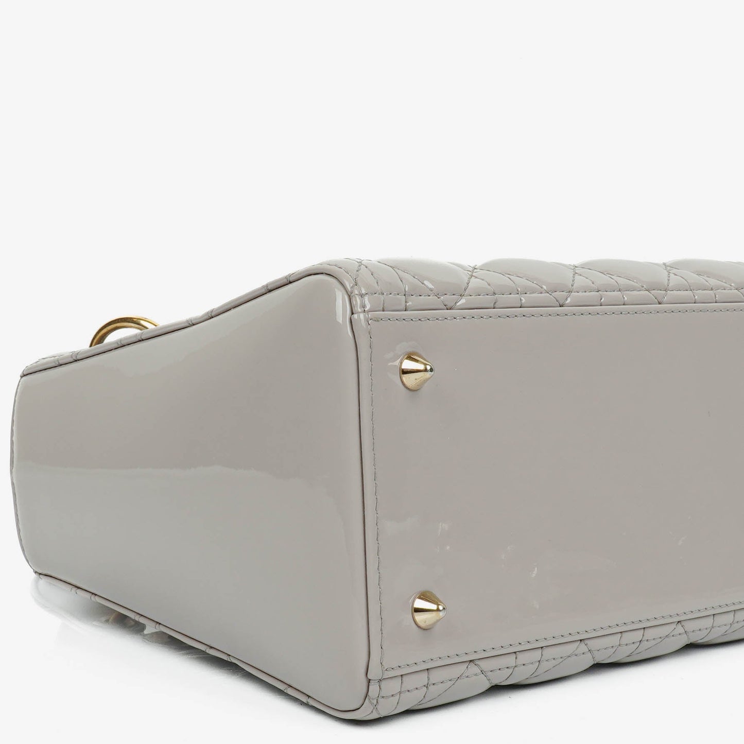 Dior Lady Dior Vintage Medium Handtasche aus Lack-Kalbsleder