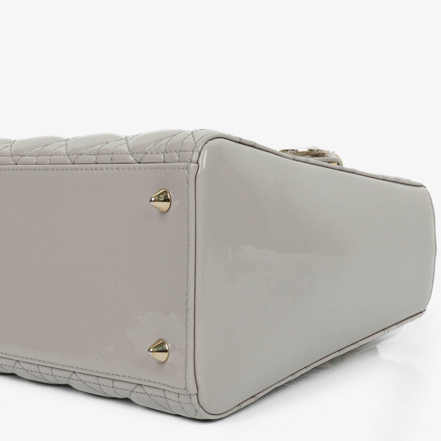 Dior Lady Dior Vintage Medium Handtasche aus Lack-Kalbsleder