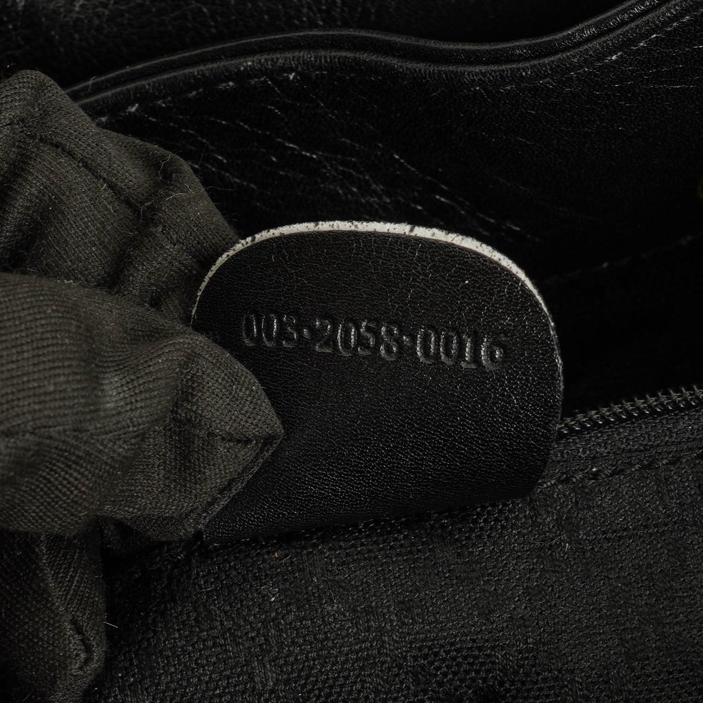 Gucci Vintage Bamboo Rucksack aus schwarzem Leder