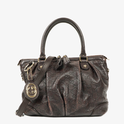 Gucci Suckey Hobo-Tasche aus Guccissima Leder